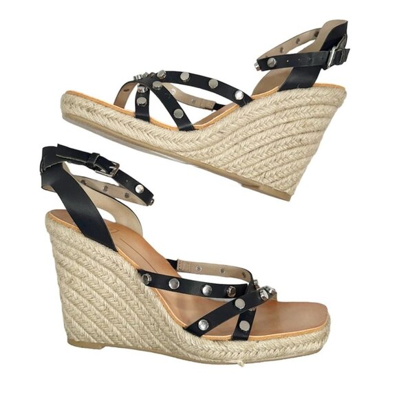 Dolce Vita Shoes - Dolce Vita Maxton Espadrille Wedge Sandal in Black